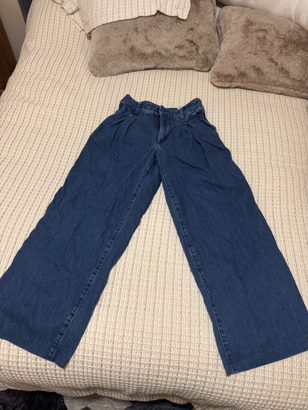 Banana Republic Wide Leg Dark Blue Jeans